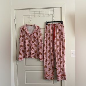 Boohoo Gingerbread Long Sleeve Pajama Set